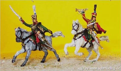 1805 - 1813: Französische Husaren - Command-Set - 1/72